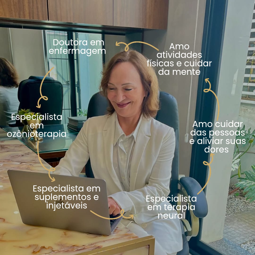 Enfermeira Odete Portela e suas áreas de especialidade